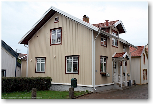 wohnhaus in der gamlestan (altstadt) von lysekil