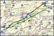 LSGE: flugplatz ecuvillens, EDMA: flughafen augsburg; hinflug: 206 nm (382 km), 1:49:06; rückflug: 212 nm (393 km), 2:03:27