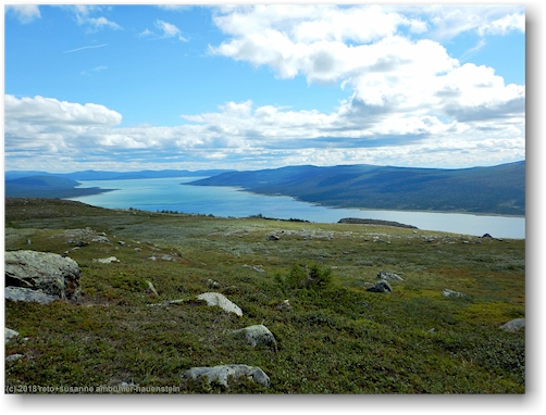 blick vom kungsleden bei partekietje auf den tjaktjajaure