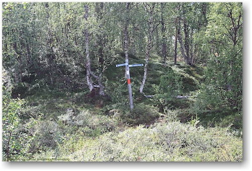 wegweiser entlang des kungsleden
