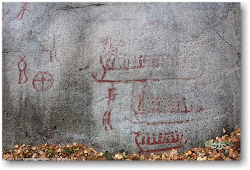 detail der felsritzungen bei tyft in der naehe von kyrkoryk