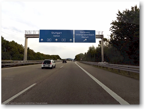 autobahn A81 bei stuttgart