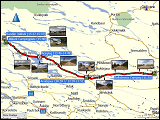 karte und hoehenprofil der fahrt von aelvsbyn nach jaekkvik