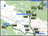 karte und hoehenprofil der wanderung von jaekkvik via pieljekaise zur pieljekaisestugan