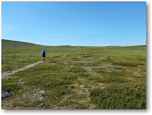 aufstieg im verlauf des kungsleden richtung matsen