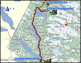 karte und hoehenprofil der fahrt von ankarvattsliden via ankarede nach gaeddede sowie der wanderung von ankarede auf das roedfjaell und zurueck