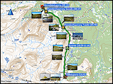 karte und hoehenprofil der wanderung von den stensdalsstugorna zu den valastugorna