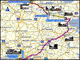 karte und hoehenprofil der fahrt von kiel nach hamburg sowie karten der kurzwanderung in ploen und der fahrt mit dem autozug von hamburg nach loerrach