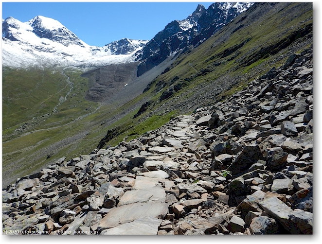 wanderweg vom val muragl richtung munt da la bes-cha