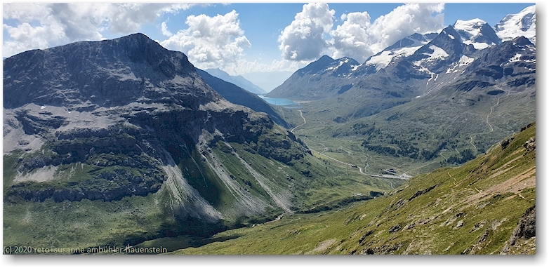 blick von gianda d'albris richtung bernina ospizio