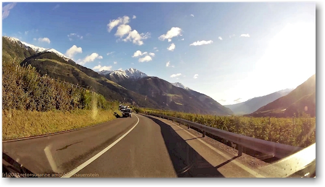 strada statale dello stelvio zwischen lasa und corzes