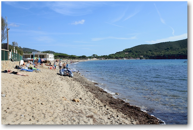 sandstrand des campingplatz tallinucci in lacona