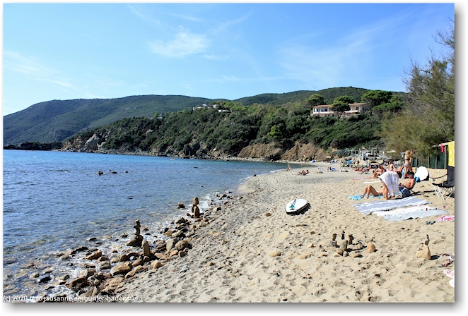 sandstrand des campingplatz tallinucci in lacona