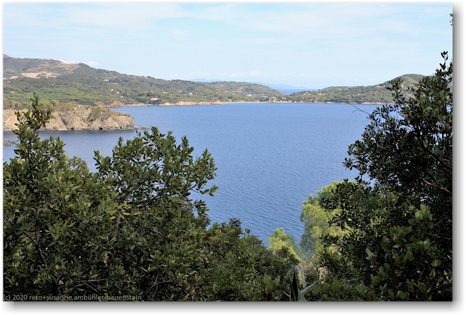 blick vom monte stella auf den golfo stella