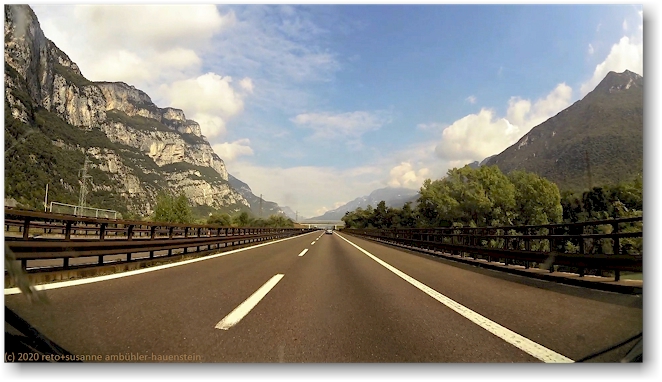 A22 durch das val lagarina