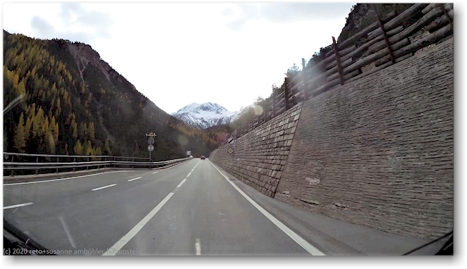 ofenpassstrasse durch den schweizer nationalpark