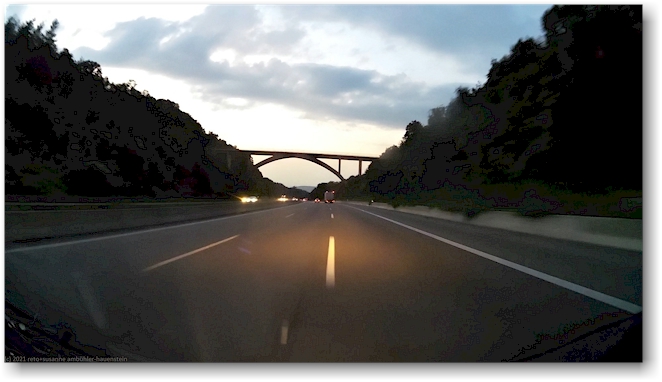 unterwegs auf der A81 bei weigental