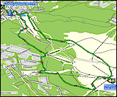 karte und hoehenprofil der wanderung bei levi