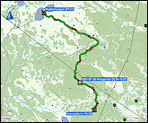 karte und hoehenprofil der wanderung von muddusluoppal nach nammajavrre