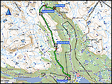 karte und hoehenprofil der wanderung auf dem kungsleden von raevfallet nach ammarnaes