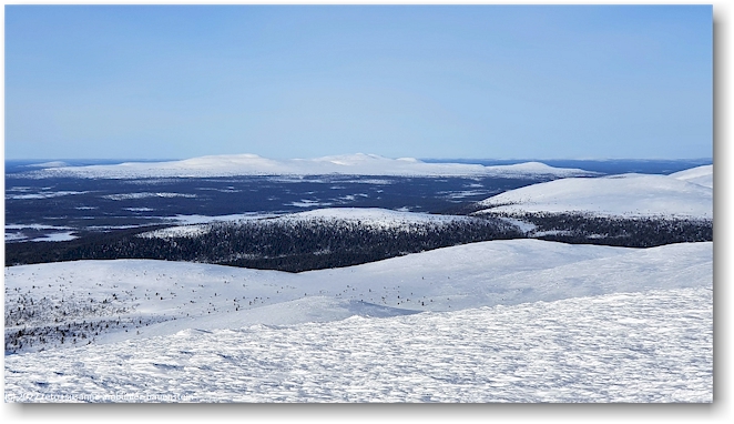 aussicht vom taivaskero im pallas-yllaestunturi nationalpark