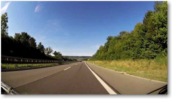 auch wenig autos auf der A81 bei altingen