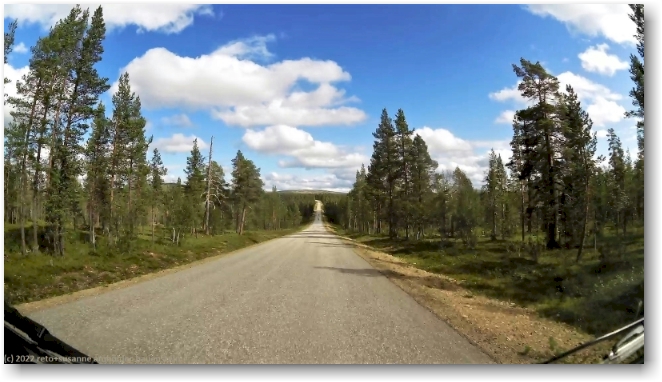 kiilopaeaentie - zufahrtstrasse zum besucherzentrum des urho kekkosen nationalpark
