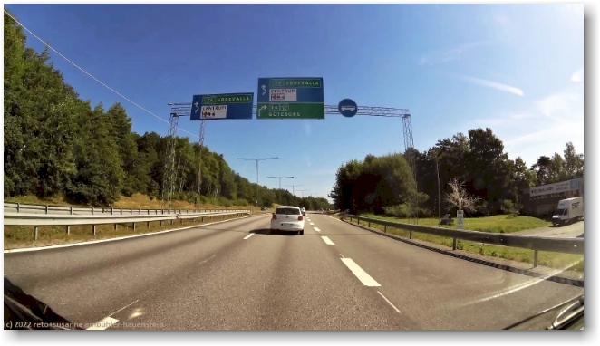 einfahrt von der strasse 168 auf die E6