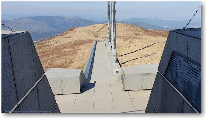 zugang zur radarstation auf dem grand ballon