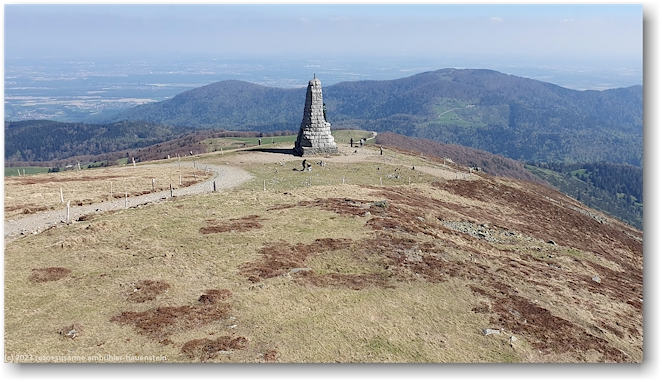 monument des diables bleus auf dem grand ballon