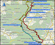karten und hoehenprofile der fahrt ueber die route des cretes inklusive an- und rueckfahrt sowie fuenf kleiner wanderungen