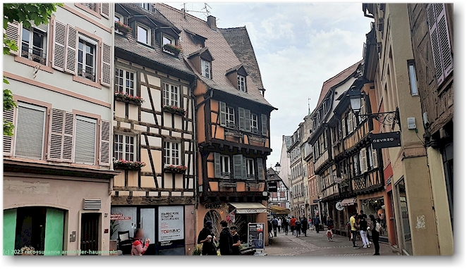 rue des boulangers im stadtzentrum von colmar