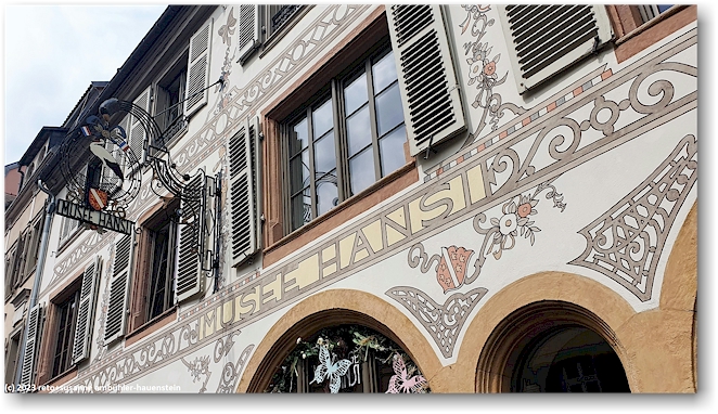 musee hansi an der rue des tetes im stadtzentrum von colmar