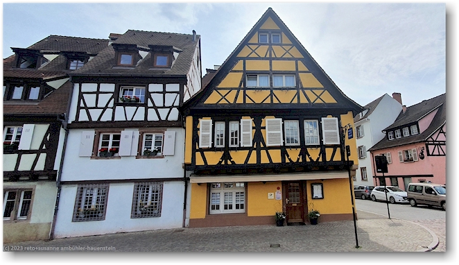 restaurant aux 3 poissons an der rue de la poissonnerie im stadtzentrum von colmar