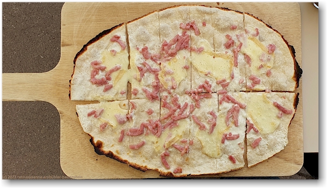 koestlicher flammkuchen im restaurant la fleur de sel an der rue de la poissonnerie im stadtzentrum von colmar