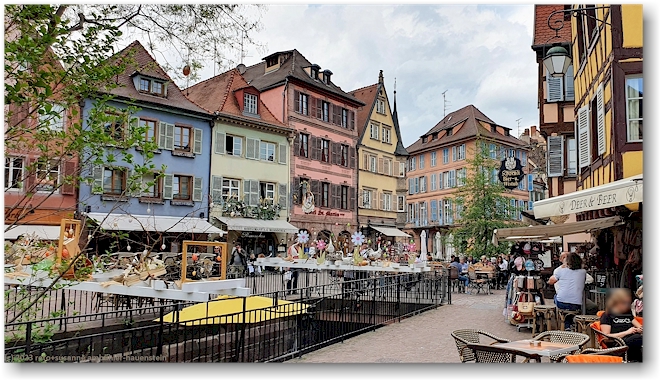 place de l'ancienne douane im stadtzentrum von colmar