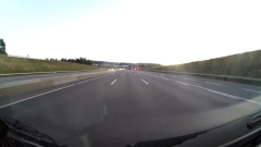 kaum verkehr auf dem nordring um zuerich
