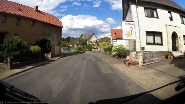 noch eine strassensperrung, dieses mal im verlauf der L531 in fuhrbach