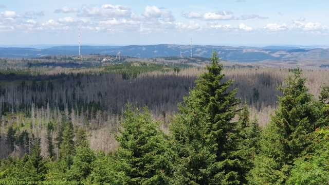 blick richtung besucherzentrum torfhaus mit harzturm