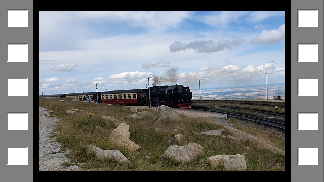 abfahrt der brockenbahn auf dem brocken (film)