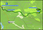 karte und hoehenprofil der fahrt vom camping braunlage nach torfhaus und via braunlage zurueck zum campingplatz sowie der wanderung von torfhaus auf den brocken und zurueck