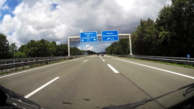 ausfahrt bremen im verlauf der A7