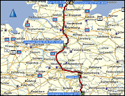 karte und hoehenprofil der fahrt von braunlage nach kiel sowie karte der ueberfahrt von kiel nach goeteborg