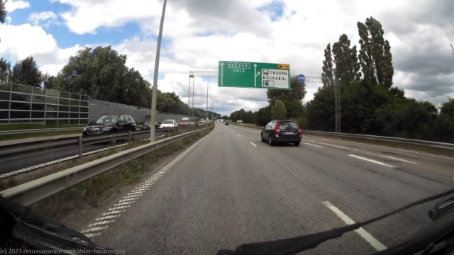 ausfahrt baeckebol im verlauf der E6