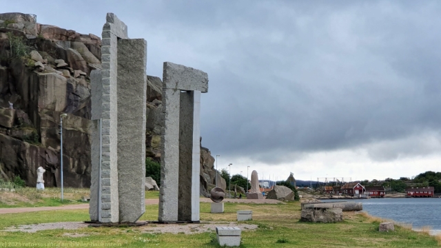 kunstwerke entlang des soteleden bei hunnebostrand