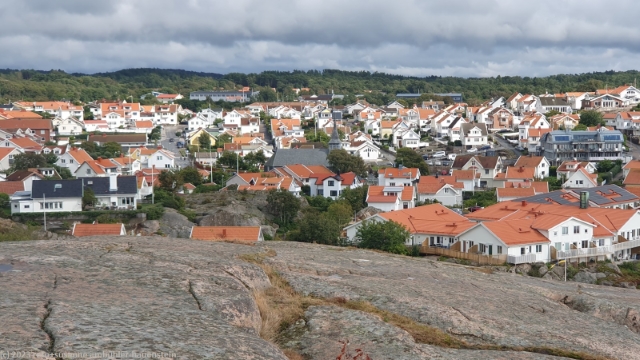 blick vom nordre hoge berg auf hunnebostrand