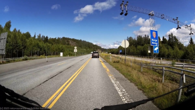 landesgrenze zwischen schweden und norwegen im verlauf der E6