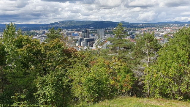 blick vom ekebergpark auf oslo