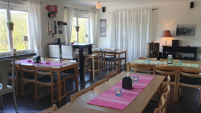 esszimmer im storliens fjaellgard vandrarhem
