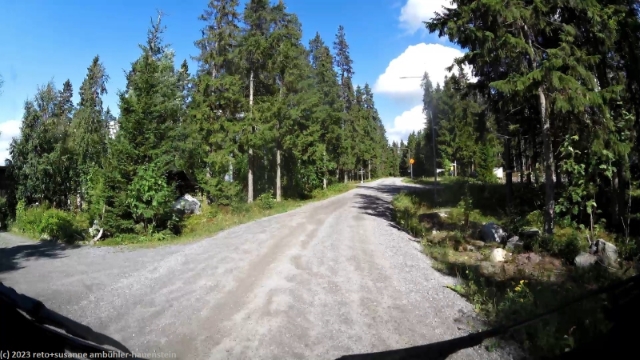 unbefestigte stichstrasse auf holmen